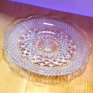 Vintage Anchor Hocking Wexford Pattern Divided dish